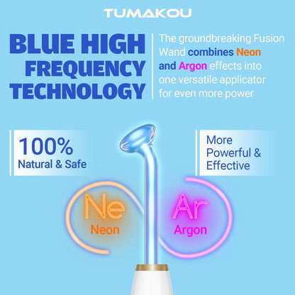 Radio Frequency Neon + Argon - Remove Wrinkles, Inflammation, Acne, Pores by stimulating the production of new collagen and elastin and help to grow hairs